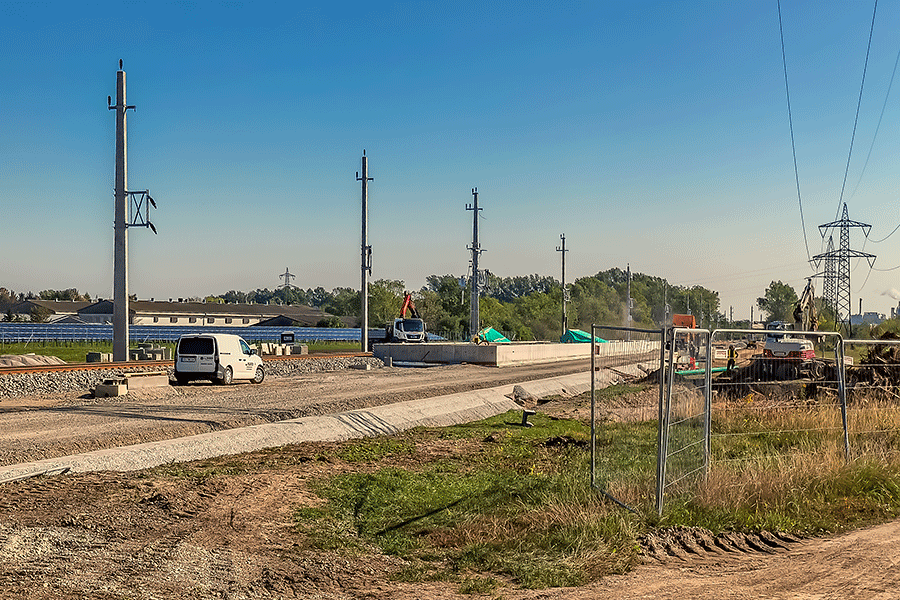 Mattersburger Bahn wird elektrisch und Katzelsdorf bekommt neue Haltestelle -Katzelsdorf a.d.Leitha. Foto JoSt   2026